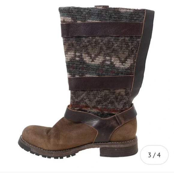 Woolrich Rio Grande Brown Sugar Blanket Wool Boots US 9 New in Box - Picture 8 of 8